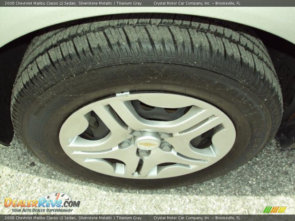 2008 Chevrolet Malibu Classic LS Sedan Silverstone Metallic / Titanium Gray Photo #14