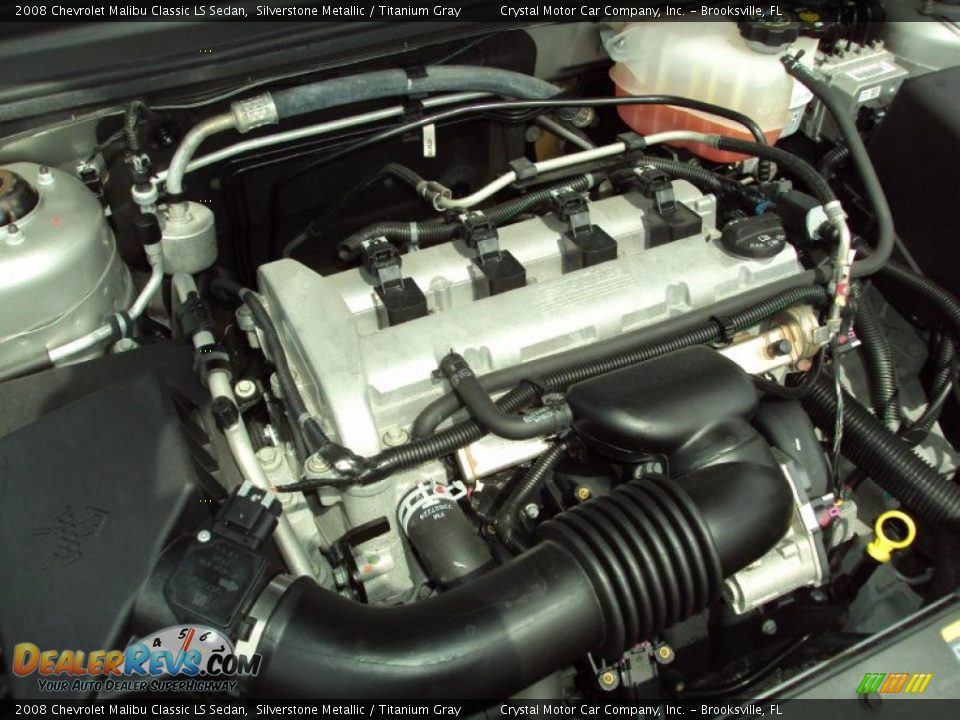 2008 Chevrolet Malibu Classic LS Sedan Silverstone Metallic / Titanium Gray Photo #16