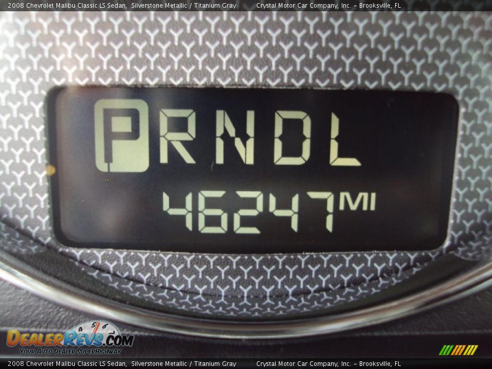 2008 Chevrolet Malibu Classic LS Sedan Silverstone Metallic / Titanium Gray Photo #18