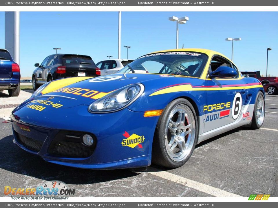 2009 Porsche Cayman S Interseries Blue/Yellow/Red/Grey / Race Spec. Photo #2