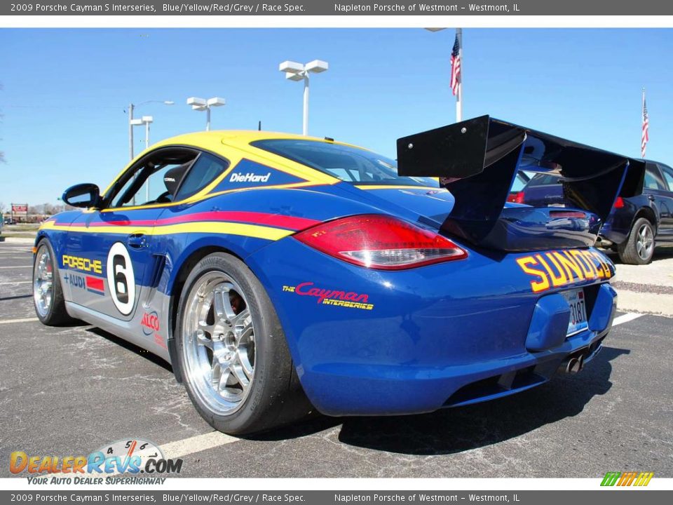 2009 Porsche Cayman S Interseries Blue/Yellow/Red/Grey / Race Spec. Photo #7