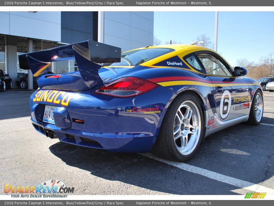 2009 Porsche Cayman S Interseries Blue/Yellow/Red/Grey / Race Spec. Photo #9