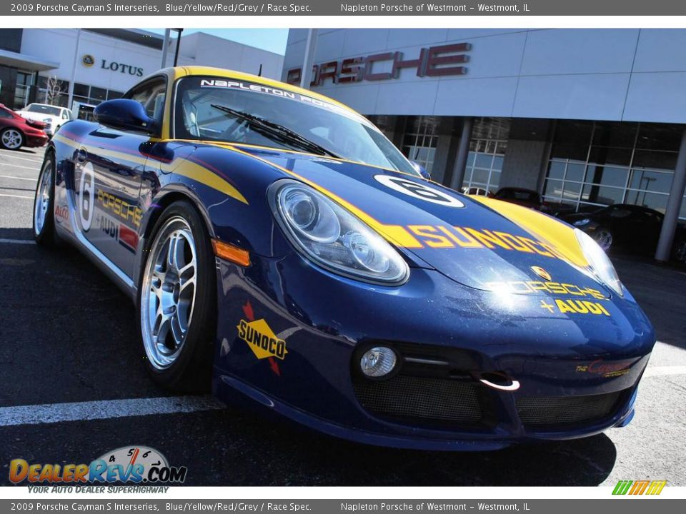 2009 Porsche Cayman S Interseries Blue/Yellow/Red/Grey / Race Spec. Photo #12