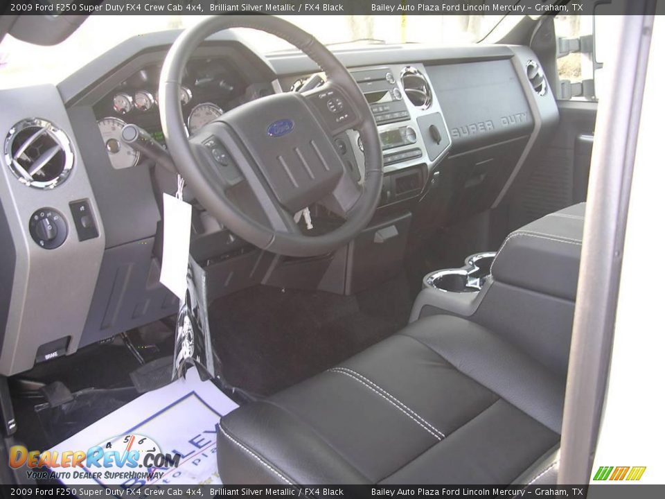2009 Ford F250 Super Duty FX4 Crew Cab 4x4 Brilliant Silver Metallic / FX4 Black Photo #9