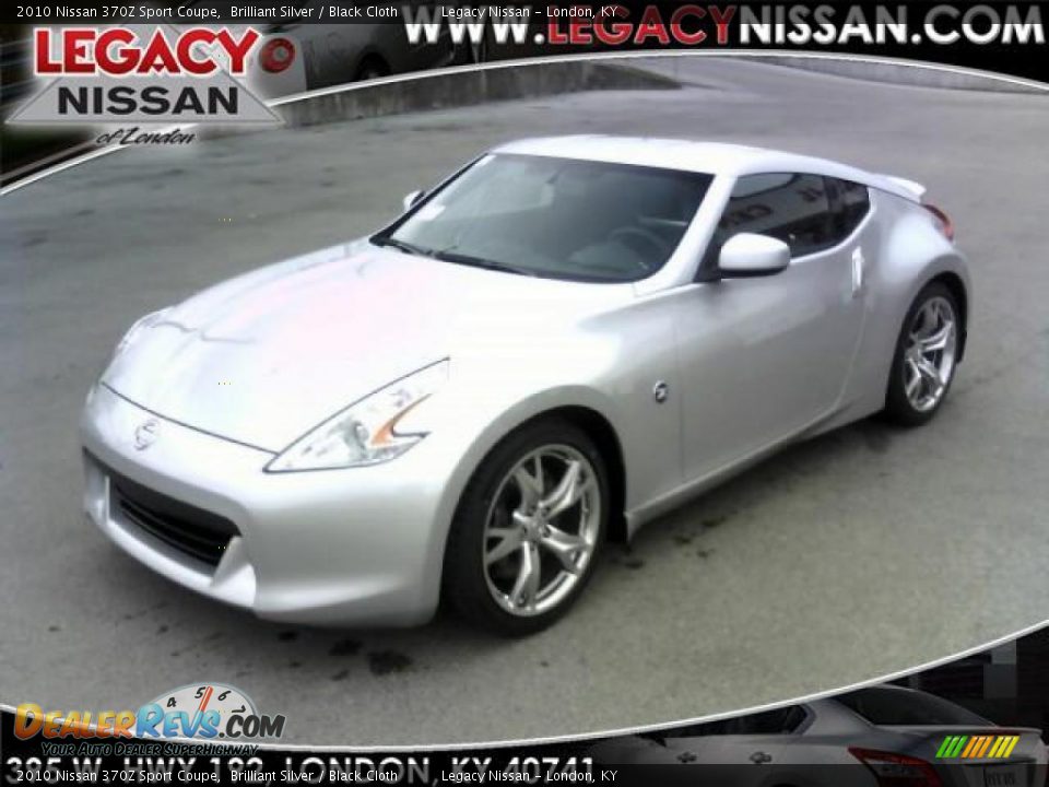 2010 Nissan 370Z Sport Coupe Brilliant Silver / Black Cloth Photo #1
