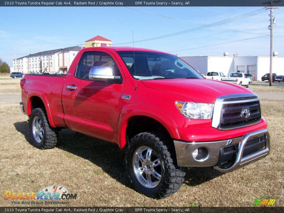 2010 Toyota Tundra Regular Cab 4x4 Radiant Red / Graphite Gray Photo #2