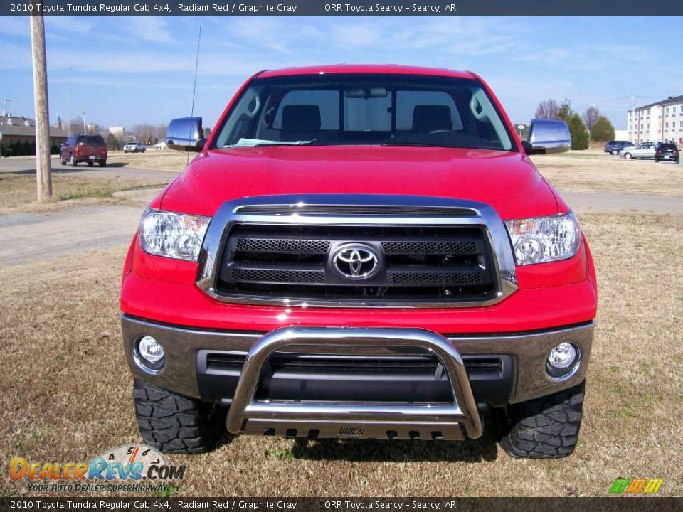 2010 Toyota Tundra Regular Cab 4x4 Radiant Red / Graphite Gray Photo #5