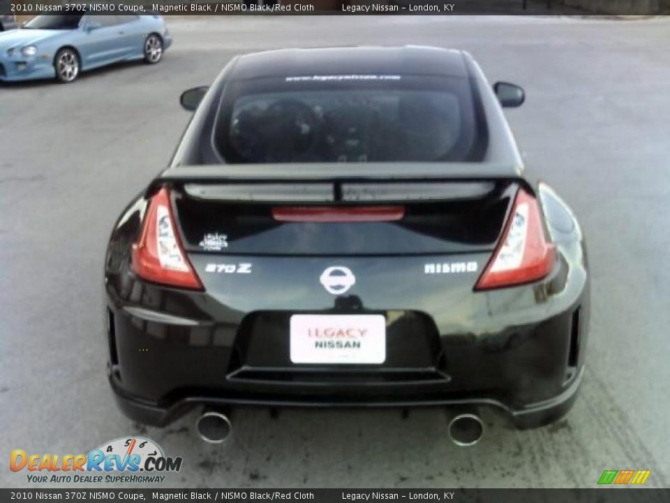 2010 Nissan 370Z NISMO Coupe Magnetic Black / NISMO Black/Red Cloth Photo #6