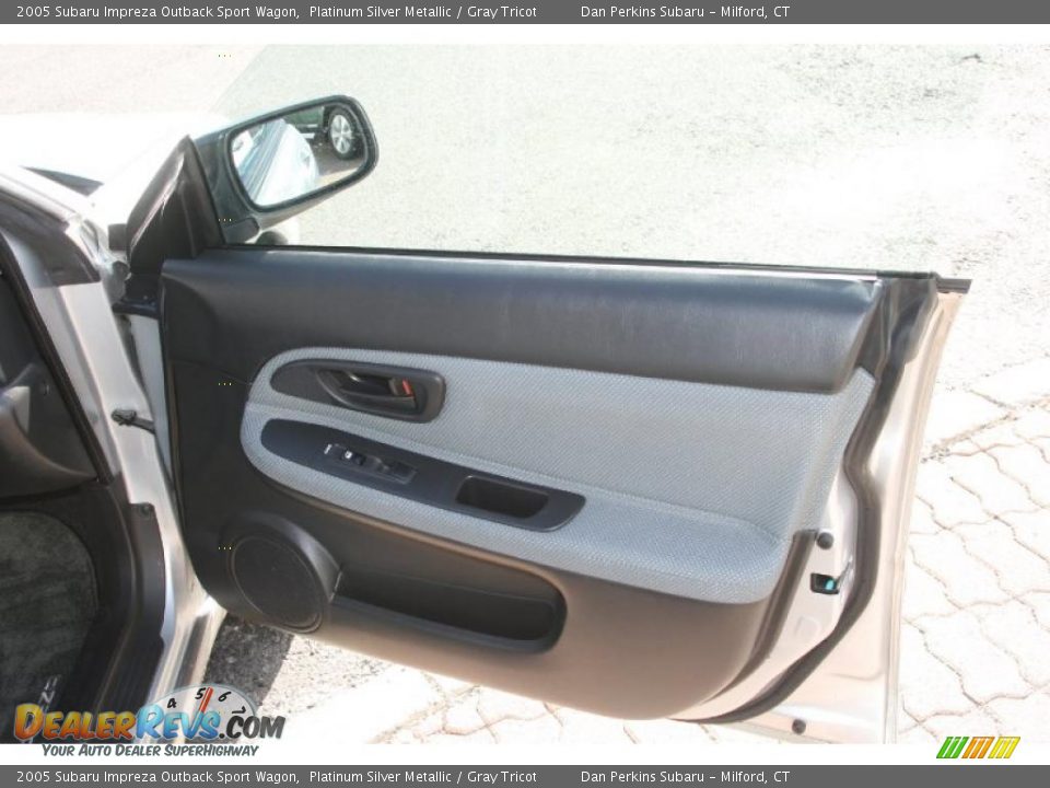 2005 Subaru Impreza Outback Sport Wagon Platinum Silver Metallic / Gray Tricot Photo #16