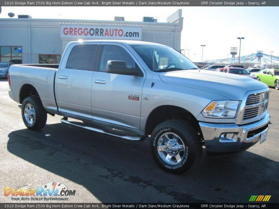 2010 Dodge Ram 2500 Big Horn Edition Crew Cab 4x4 Bright Silver Metallic / Dark Slate/Medium Graystone Photo #1