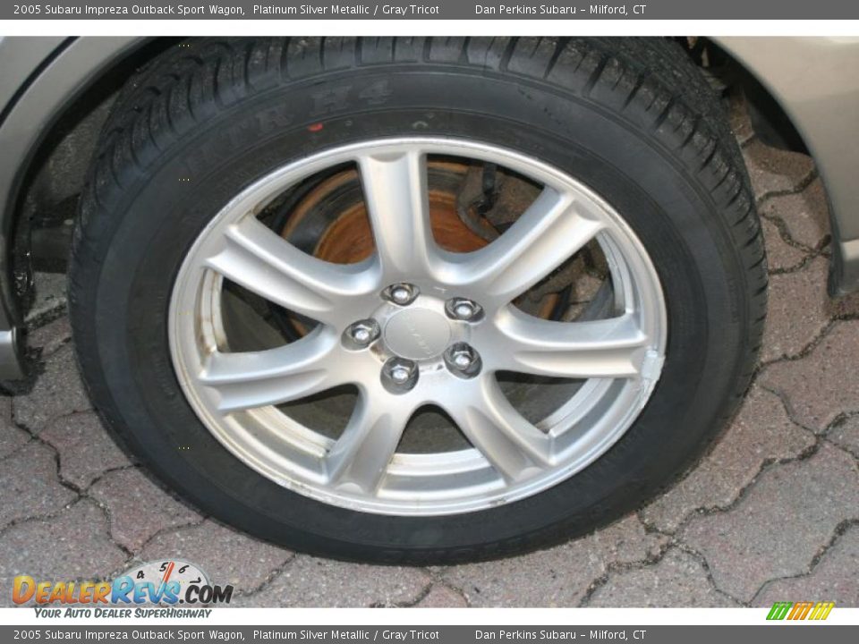 2005 Subaru Impreza Outback Sport Wagon Platinum Silver Metallic / Gray Tricot Photo #20