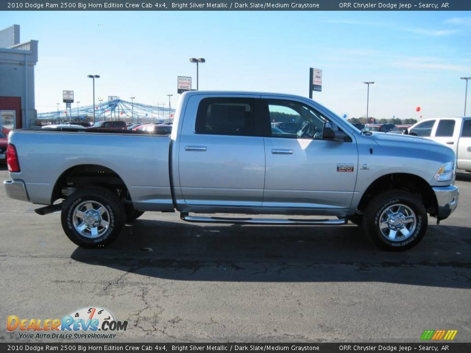 2010 Dodge Ram 2500 Big Horn Edition Crew Cab 4x4 Bright Silver Metallic / Dark Slate/Medium Graystone Photo #4