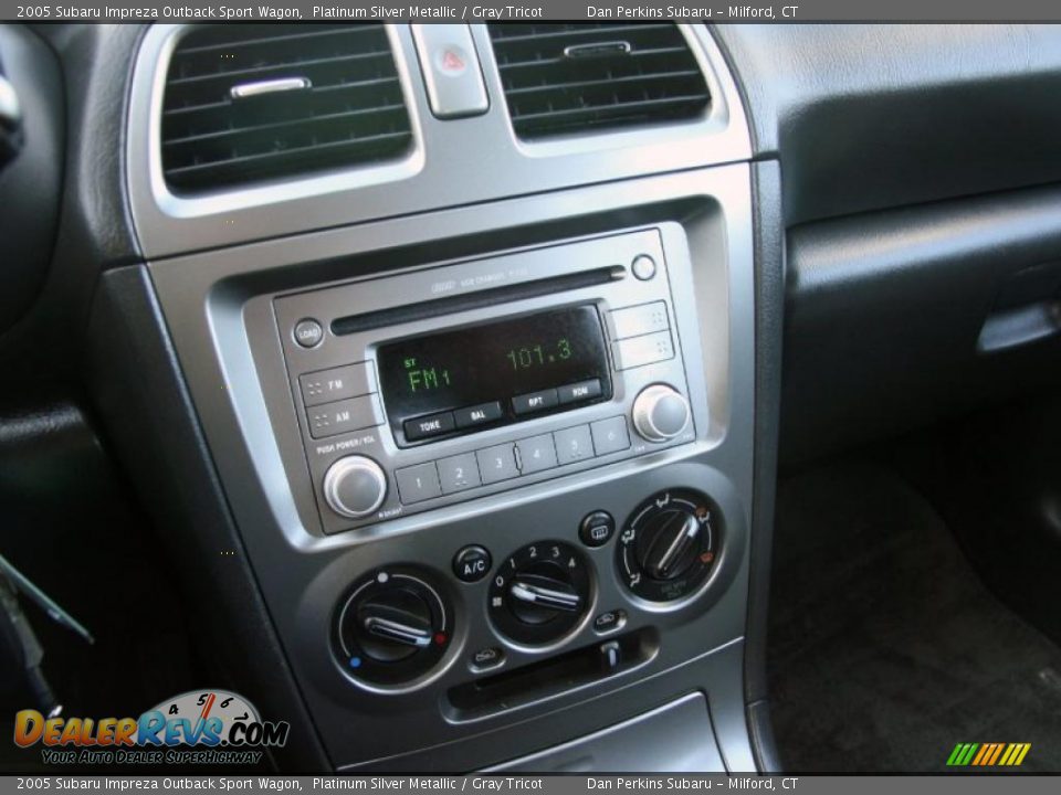 2005 Subaru Impreza Outback Sport Wagon Platinum Silver Metallic / Gray Tricot Photo #22