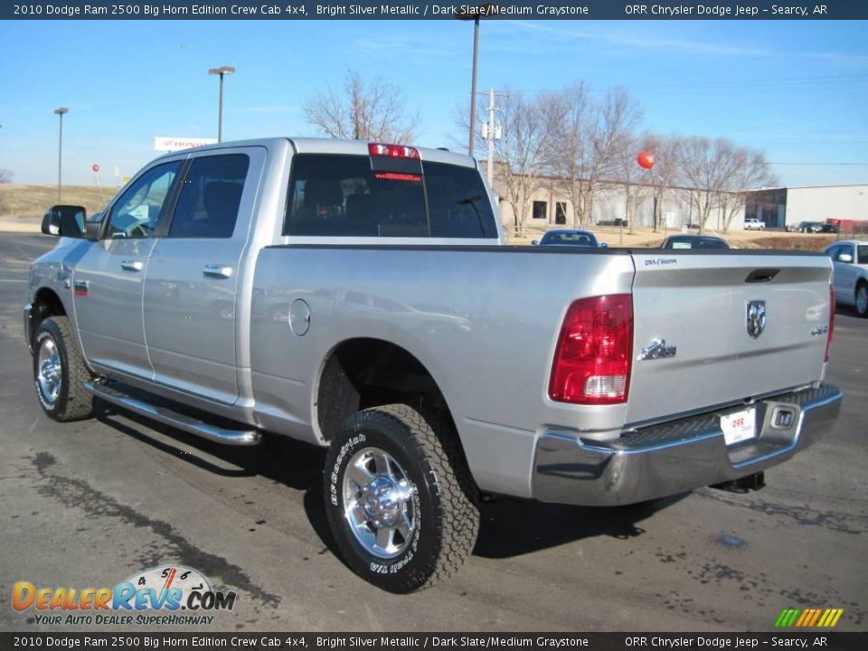 2010 Dodge Ram 2500 Big Horn Edition Crew Cab 4x4 Bright Silver Metallic / Dark Slate/Medium Graystone Photo #7