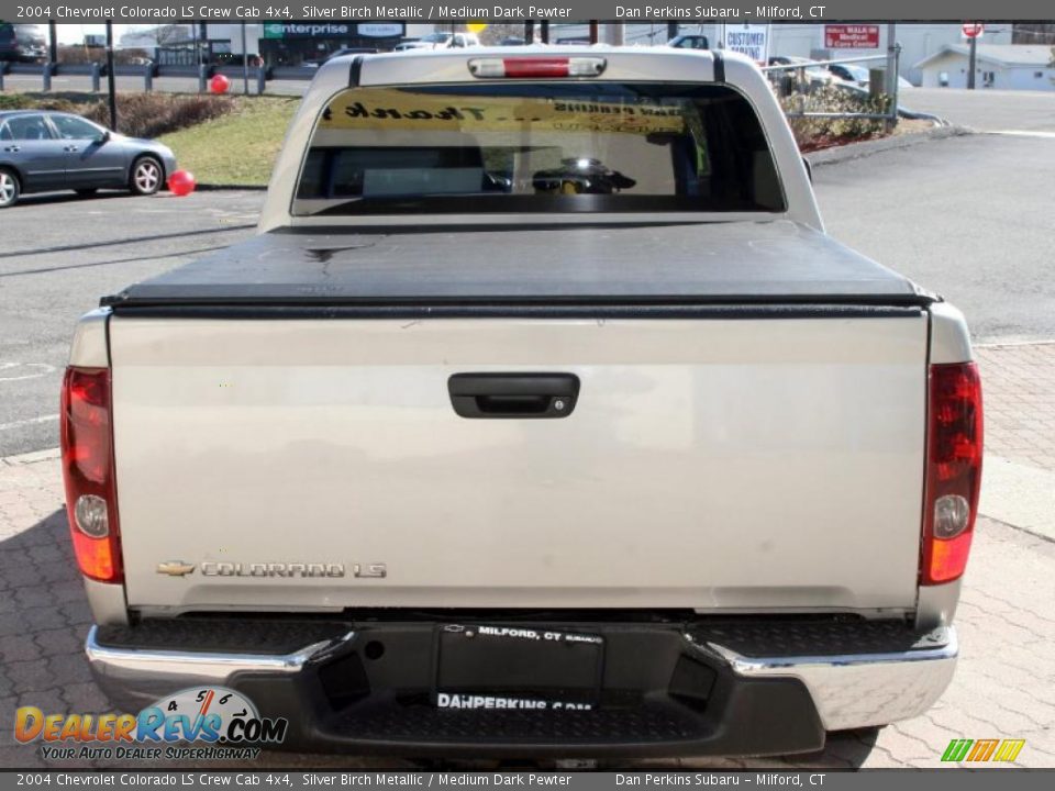 2004 Chevrolet Colorado LS Crew Cab 4x4 Silver Birch Metallic / Medium Dark Pewter Photo #6