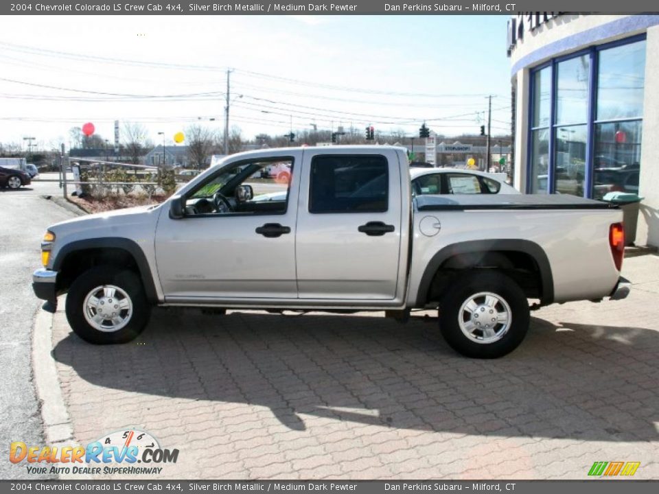 2004 Chevrolet Colorado LS Crew Cab 4x4 Silver Birch Metallic / Medium Dark Pewter Photo #8