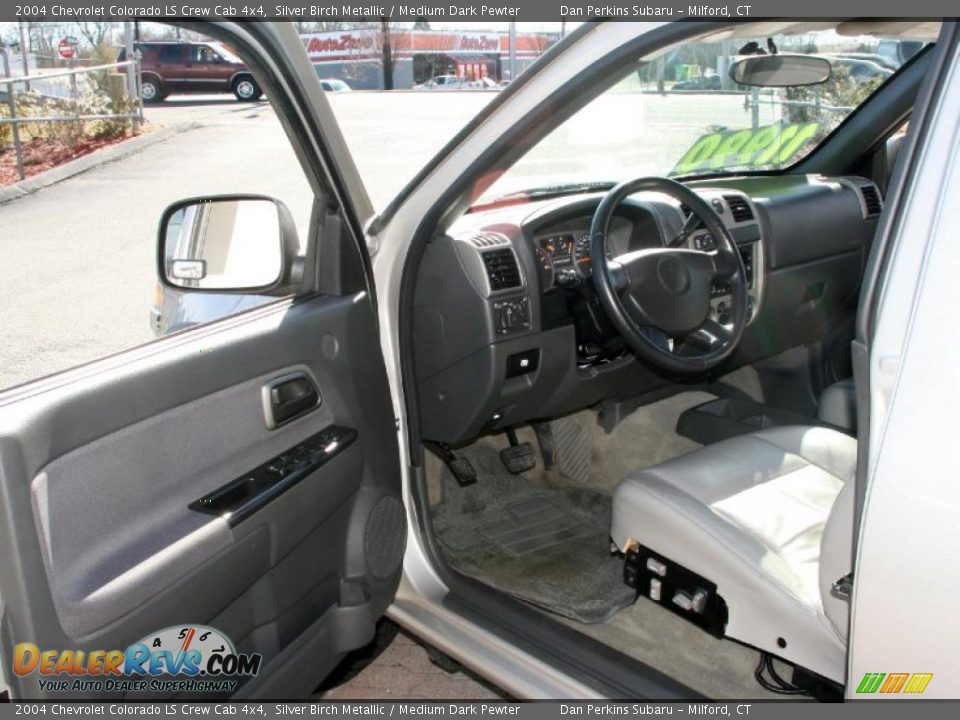 2004 Chevrolet Colorado LS Crew Cab 4x4 Silver Birch Metallic / Medium Dark Pewter Photo #9