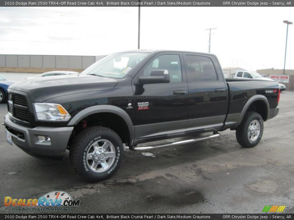 2010 Dodge Ram 2500 TRX4-Off Road Crew Cab 4x4 Brilliant Black Crystal Pearl / Dark Slate/Medium Graystone Photo #2