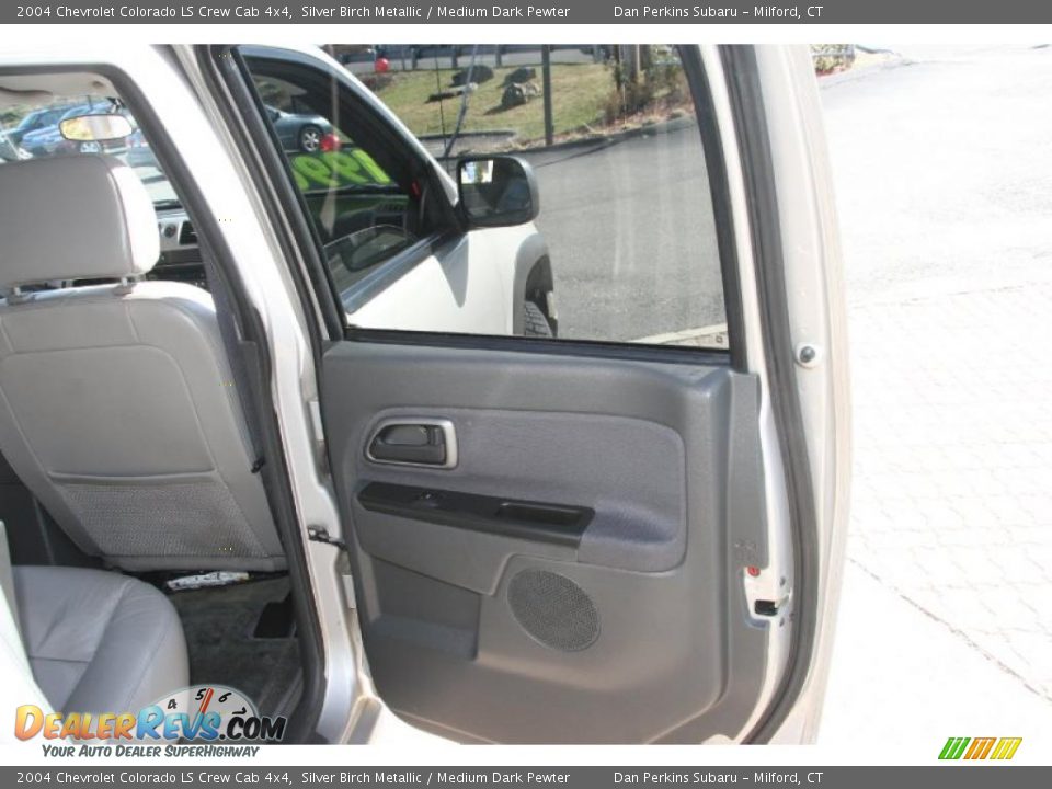2004 Chevrolet Colorado LS Crew Cab 4x4 Silver Birch Metallic / Medium Dark Pewter Photo #14