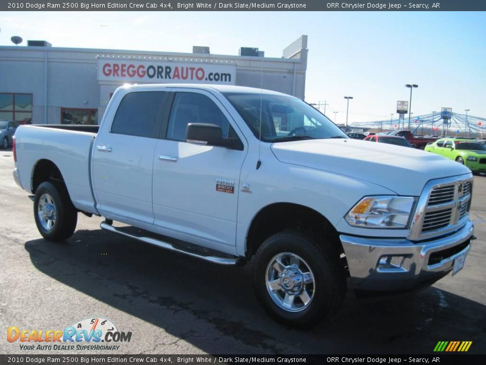 2010 Dodge Ram 2500 Big Horn Edition Crew Cab 4x4 Bright White / Dark Slate/Medium Graystone Photo #1