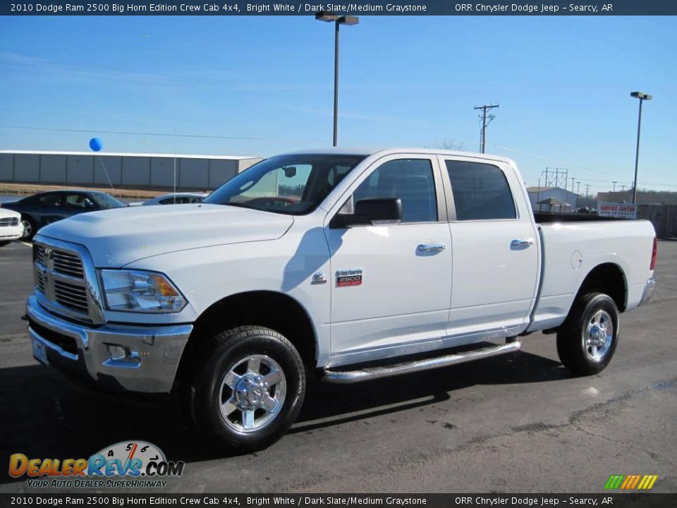 2010 Dodge Ram 2500 Big Horn Edition Crew Cab 4x4 Bright White / Dark Slate/Medium Graystone Photo #2