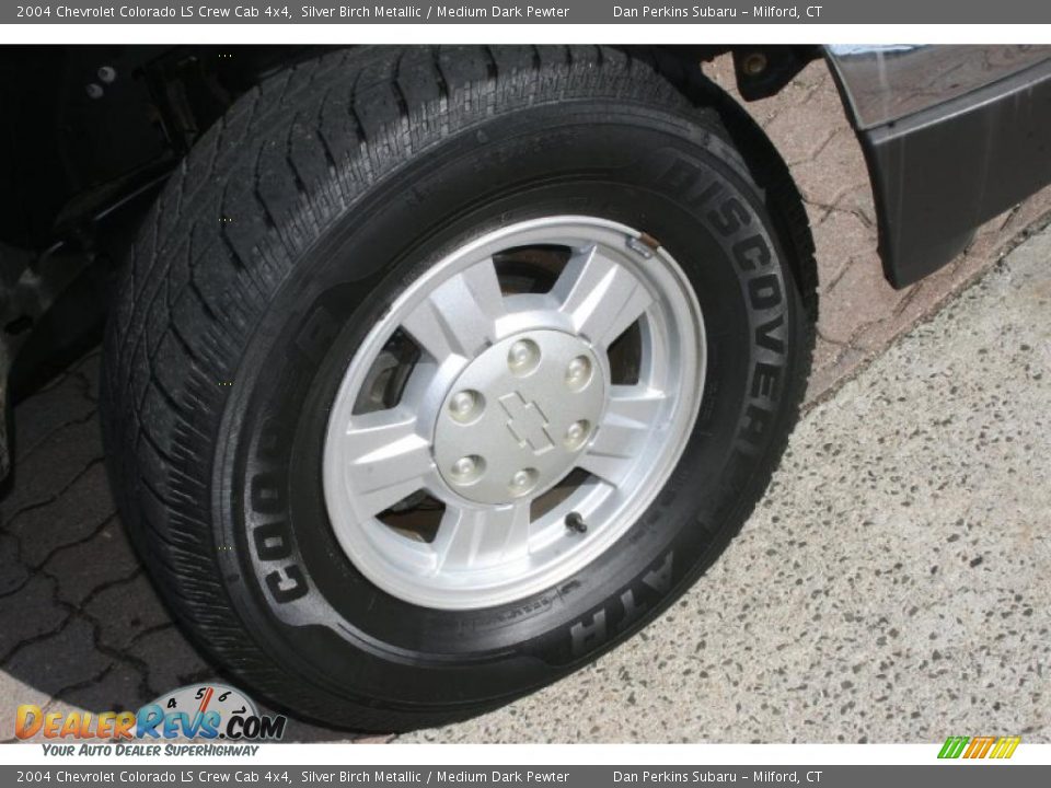 2004 Chevrolet Colorado LS Crew Cab 4x4 Silver Birch Metallic / Medium Dark Pewter Photo #17
