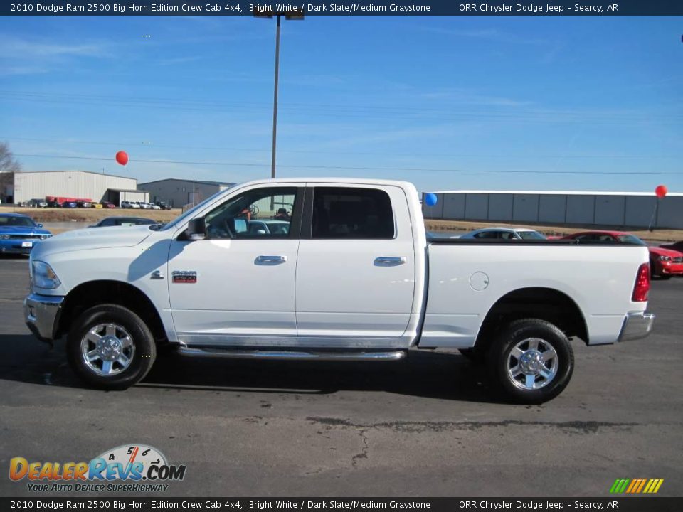 2010 Dodge Ram 2500 Big Horn Edition Crew Cab 4x4 Bright White / Dark Slate/Medium Graystone Photo #3