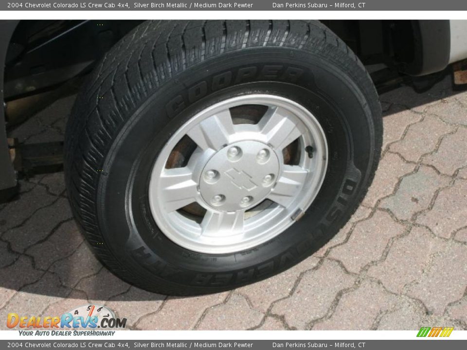 2004 Chevrolet Colorado LS Crew Cab 4x4 Silver Birch Metallic / Medium Dark Pewter Photo #18