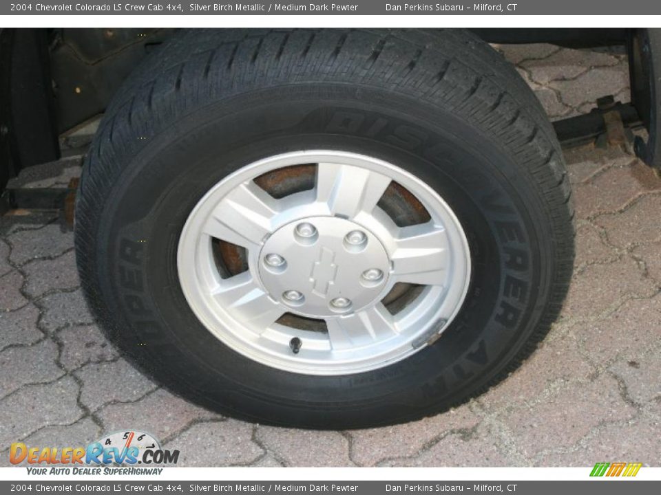 2004 Chevrolet Colorado LS Crew Cab 4x4 Silver Birch Metallic / Medium Dark Pewter Photo #19
