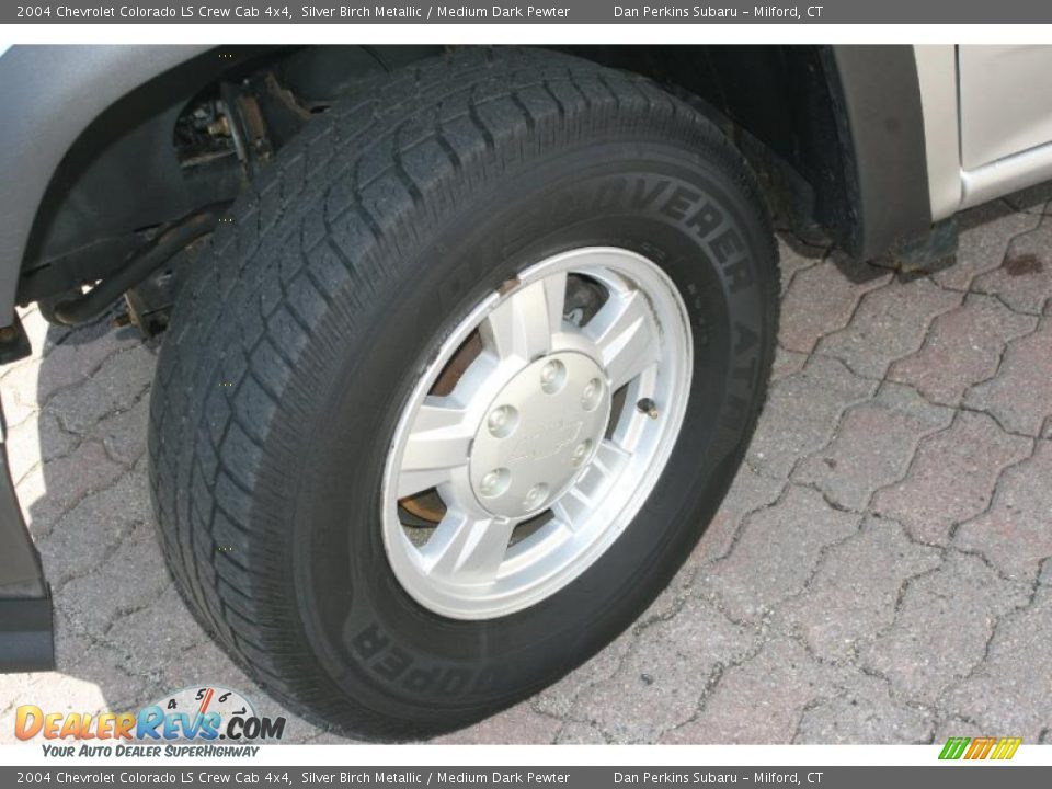 2004 Chevrolet Colorado LS Crew Cab 4x4 Silver Birch Metallic / Medium Dark Pewter Photo #20