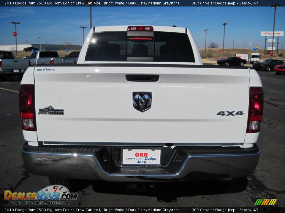 2010 Dodge Ram 2500 Big Horn Edition Crew Cab 4x4 Bright White / Dark Slate/Medium Graystone Photo #6