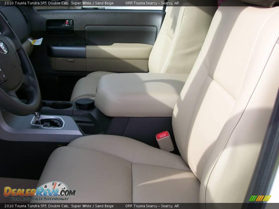 2010 Toyota Tundra SR5 Double Cab Super White / Sand Beige Photo #4
