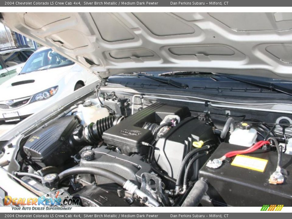 2004 Chevrolet Colorado LS Crew Cab 4x4 Silver Birch Metallic / Medium Dark Pewter Photo #23
