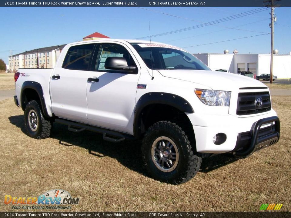 2010 Toyota Tundra TRD Rock Warrior CrewMax 4x4 Super White / Black