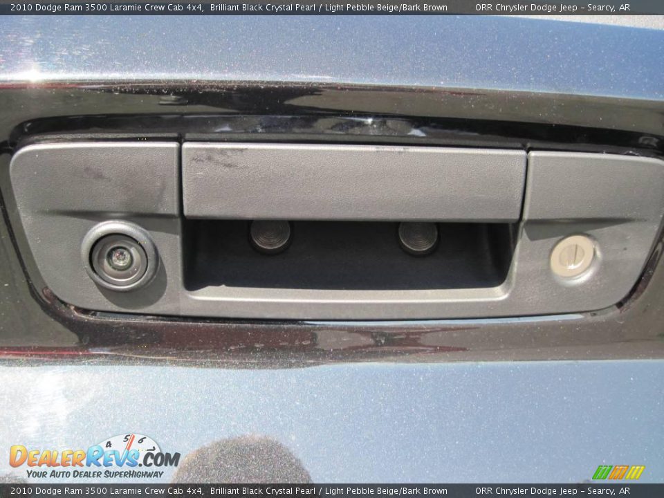 2010 Dodge Ram 3500 Laramie Crew Cab 4x4 Brilliant Black Crystal Pearl / Light Pebble Beige/Bark Brown Photo #8