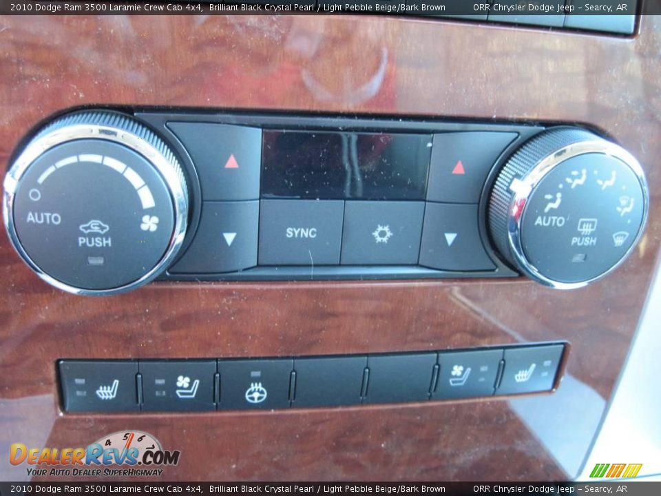 2010 Dodge Ram 3500 Laramie Crew Cab 4x4 Brilliant Black Crystal Pearl / Light Pebble Beige/Bark Brown Photo #16