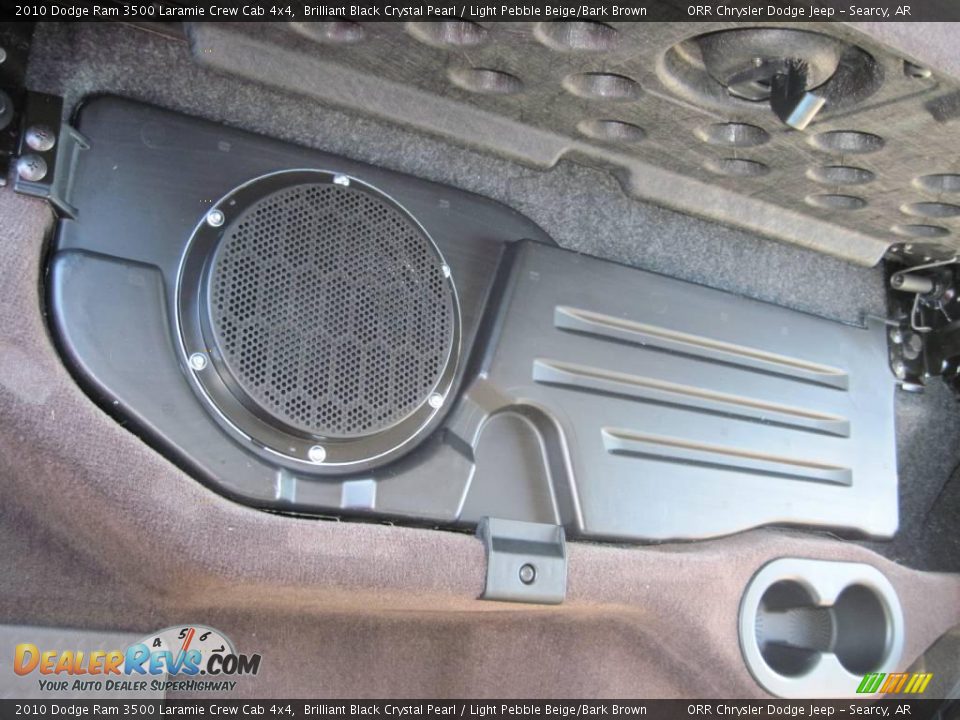2010 Dodge Ram 3500 Laramie Crew Cab 4x4 Brilliant Black Crystal Pearl / Light Pebble Beige/Bark Brown Photo #19