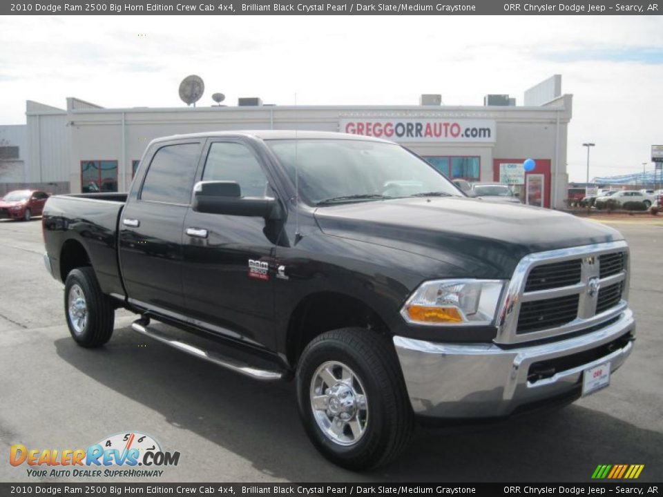 2010 Dodge Ram 2500 Big Horn Edition Crew Cab 4x4 Brilliant Black Crystal Pearl / Dark Slate/Medium Graystone Photo #1