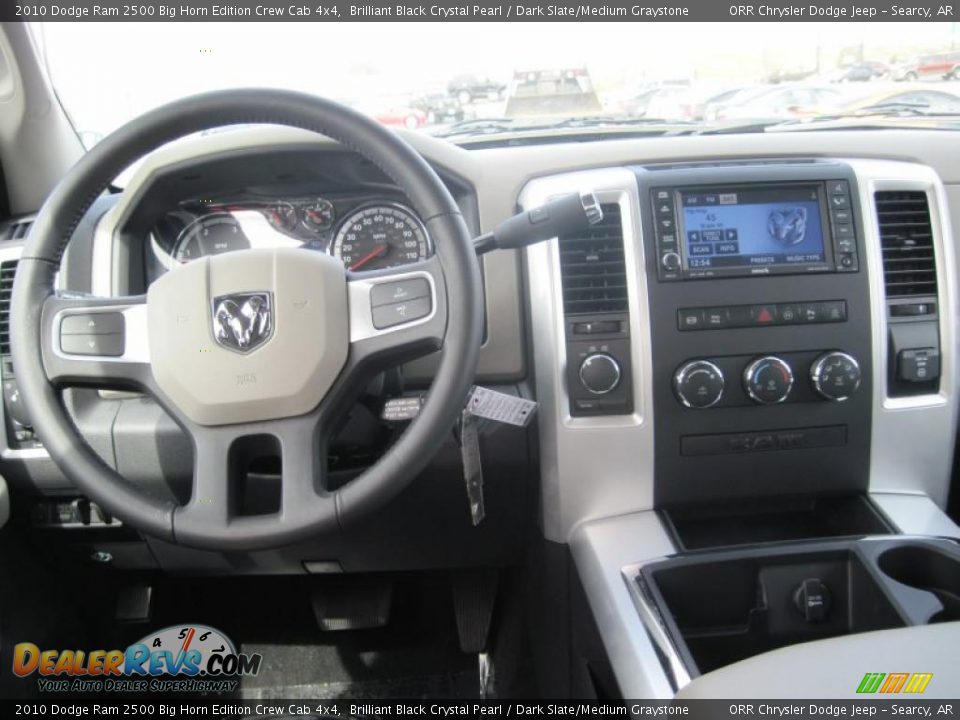 2010 Dodge Ram 2500 Big Horn Edition Crew Cab 4x4 Brilliant Black Crystal Pearl / Dark Slate/Medium Graystone Photo #7