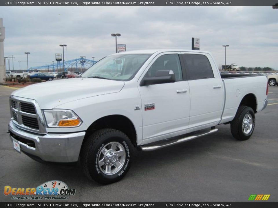 2010 Dodge Ram 3500 SLT Crew Cab 4x4 Bright White / Dark Slate/Medium Graystone Photo #1