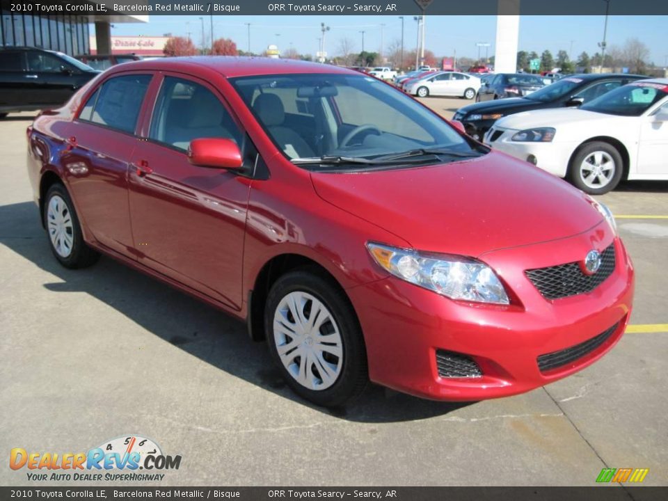 2010 Toyota Corolla LE Barcelona Red Metallic / Bisque Photo #1