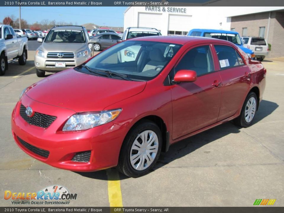 2010 Toyota Corolla LE Barcelona Red Metallic / Bisque Photo #2