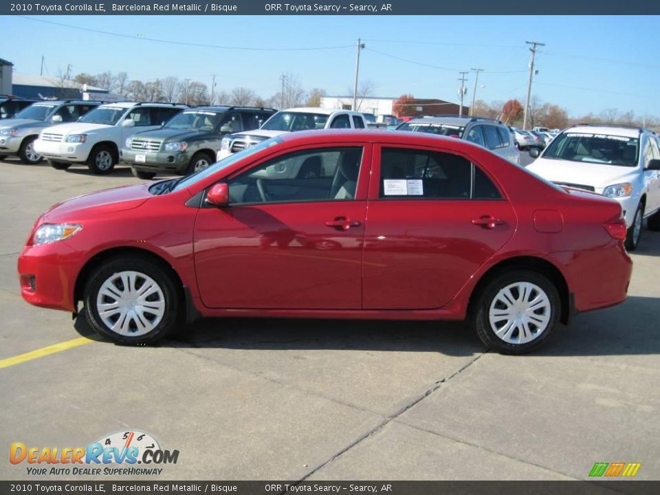 2010 Toyota Corolla LE Barcelona Red Metallic / Bisque Photo #3