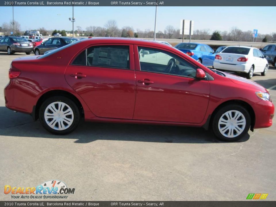 2010 Toyota Corolla LE Barcelona Red Metallic / Bisque Photo #4
