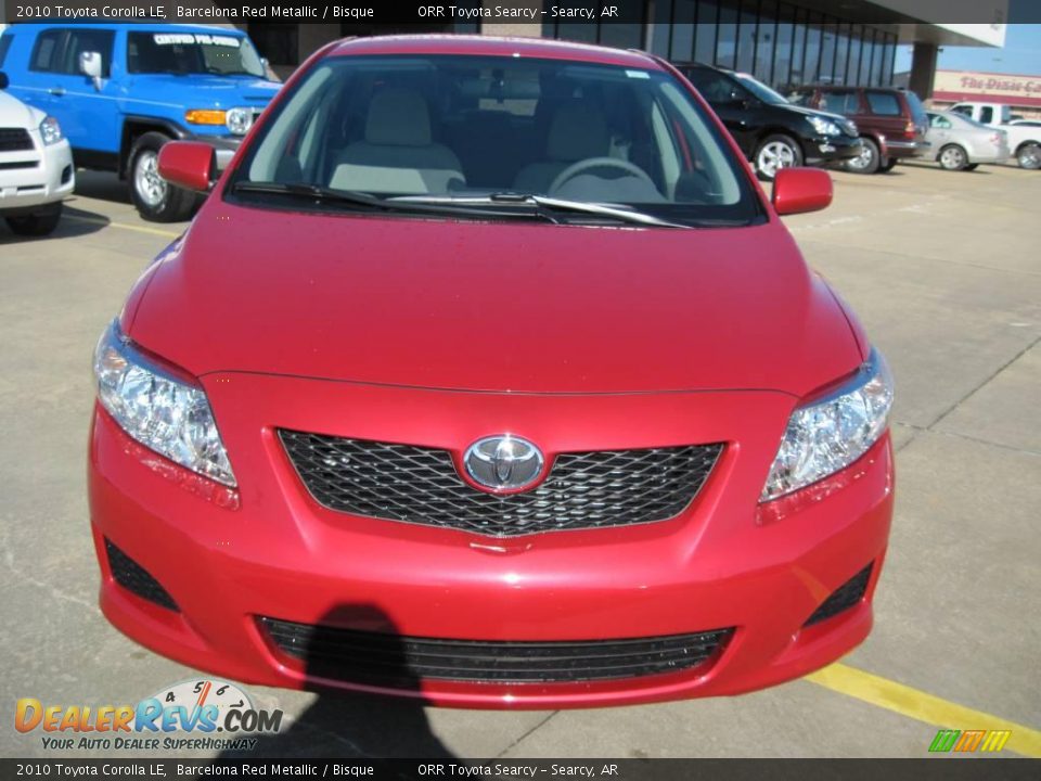 2010 Toyota Corolla LE Barcelona Red Metallic / Bisque Photo #5