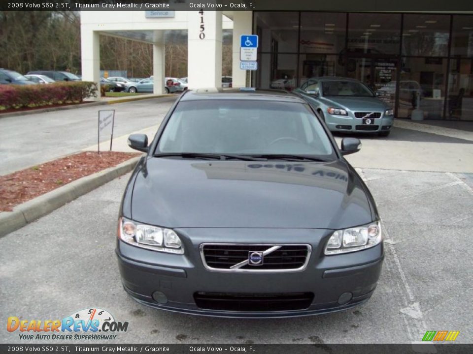 2008 Volvo S60 2.5T Titanium Gray Metallic / Graphite Photo #2
