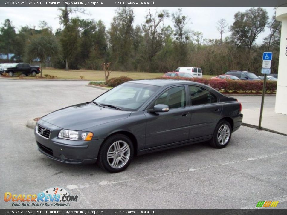 2008 Volvo S60 2.5T Titanium Gray Metallic / Graphite Photo #4