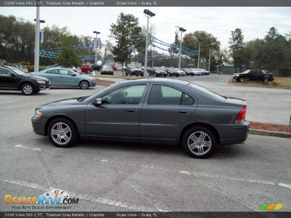 2008 Volvo S60 2.5T Titanium Gray Metallic / Graphite Photo #6