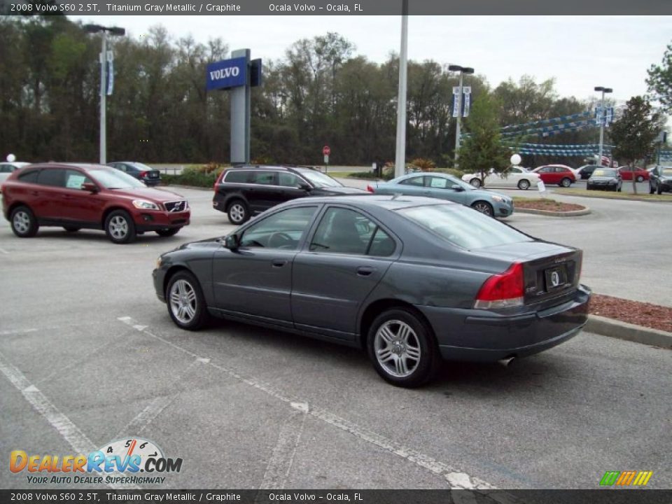 2008 Volvo S60 2.5T Titanium Gray Metallic / Graphite Photo #7