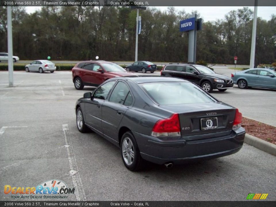2008 Volvo S60 2.5T Titanium Gray Metallic / Graphite Photo #8